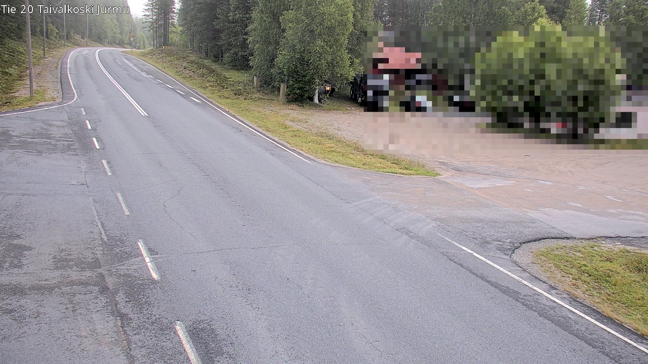Weather Camera Image Road 20 Taivalkoski, Jurmu, Taivalkoski, Pohjois-Pohjanmaa