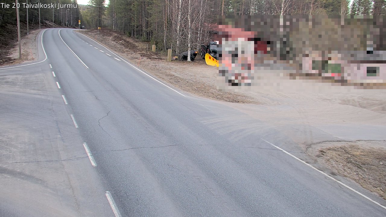 Weather Camera Image Road 20 Taivalkoski, Jurmu, Taivalkoski, Pohjois-Pohjanmaa