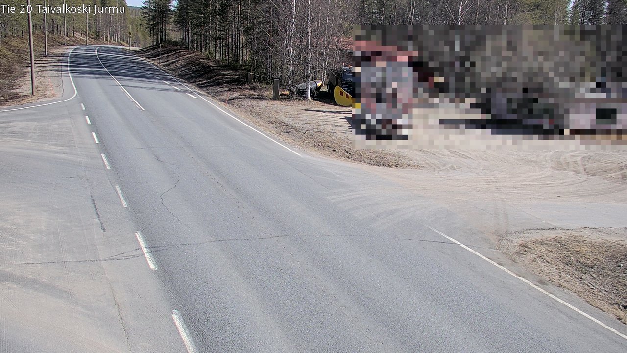 Weather Camera Image Road 20 Taivalkoski, Jurmu, Taivalkoski, Pohjois-Pohjanmaa