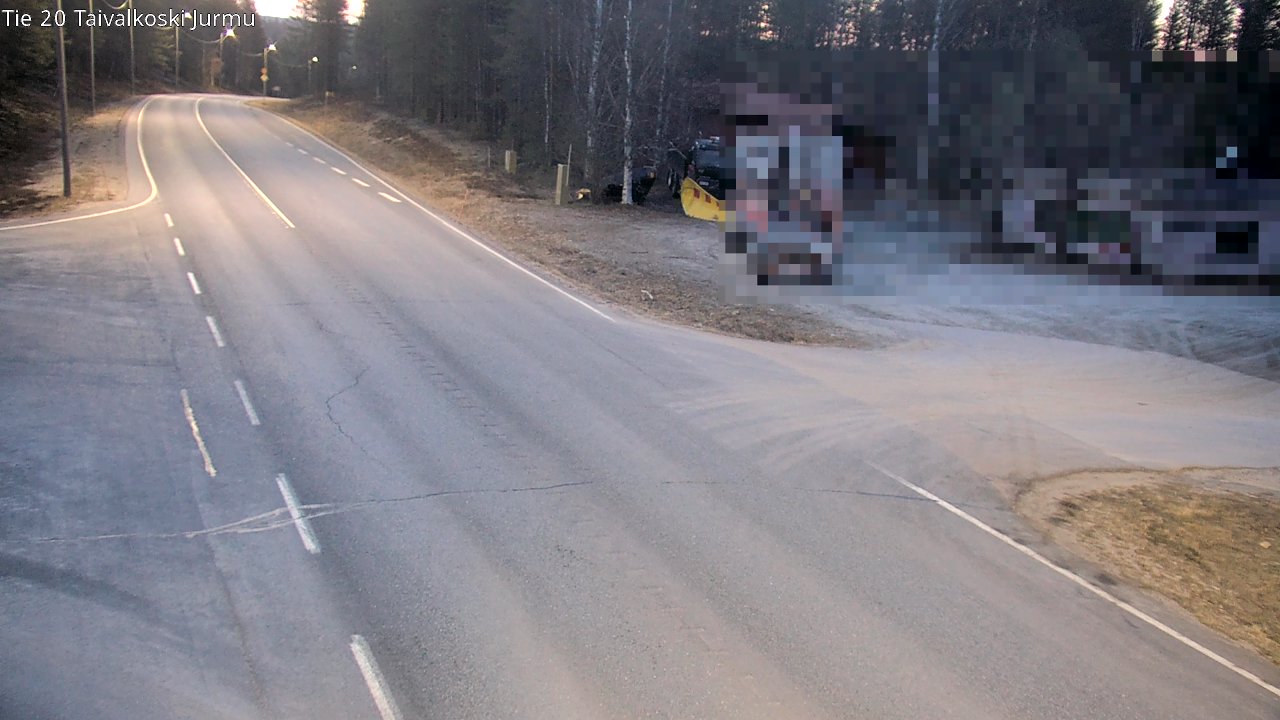 Weather Camera Image Road 20 Taivalkoski, Jurmu, Taivalkoski, Pohjois-Pohjanmaa