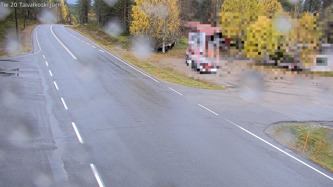 Weather Camera Image Väg 20 Taivalkoski, Jurmu, Taivalkoski, Pohjois-Pohjanmaa
