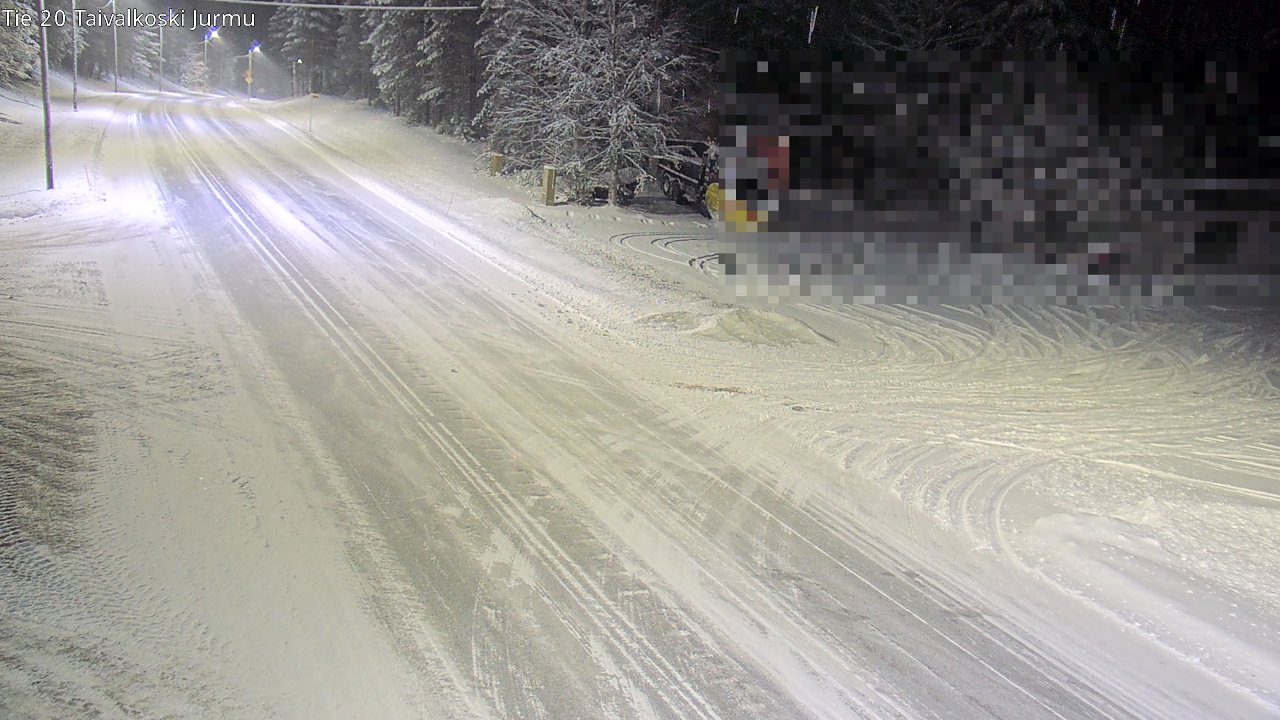 Weather Camera Image Väg 20 Taivalkoski, Jurmu, Taivalkoski, Pohjois-Pohjanmaa