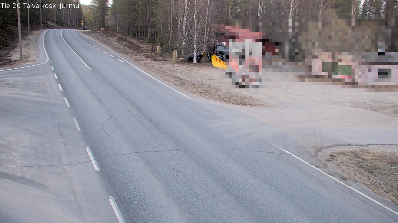 Weather Camera Image Road 20 Taivalkoski, Jurmu, Taivalkoski, Pohjois-Pohjanmaa