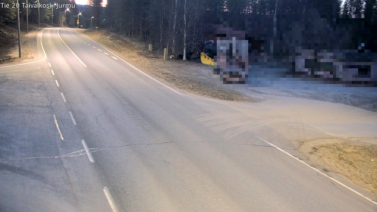 Weather Camera Image Road 20 Taivalkoski, Jurmu, Taivalkoski, Pohjois-Pohjanmaa