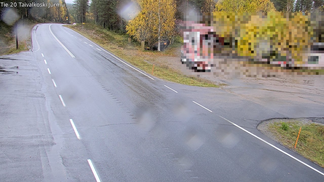 Weather Camera Image Väg 20 Taivalkoski, Jurmu, Taivalkoski, Pohjois-Pohjanmaa