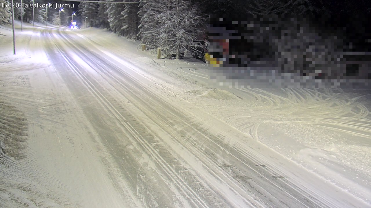 Weather Camera Image Väg 20 Taivalkoski, Jurmu, Taivalkoski, Pohjois-Pohjanmaa