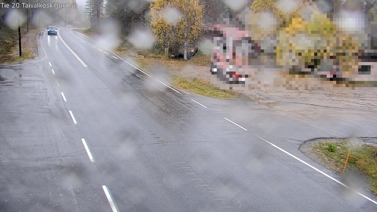 Weather Camera Image Road 20 Taivalkoski, Jurmu, Taivalkoski, Pohjois-Pohjanmaa