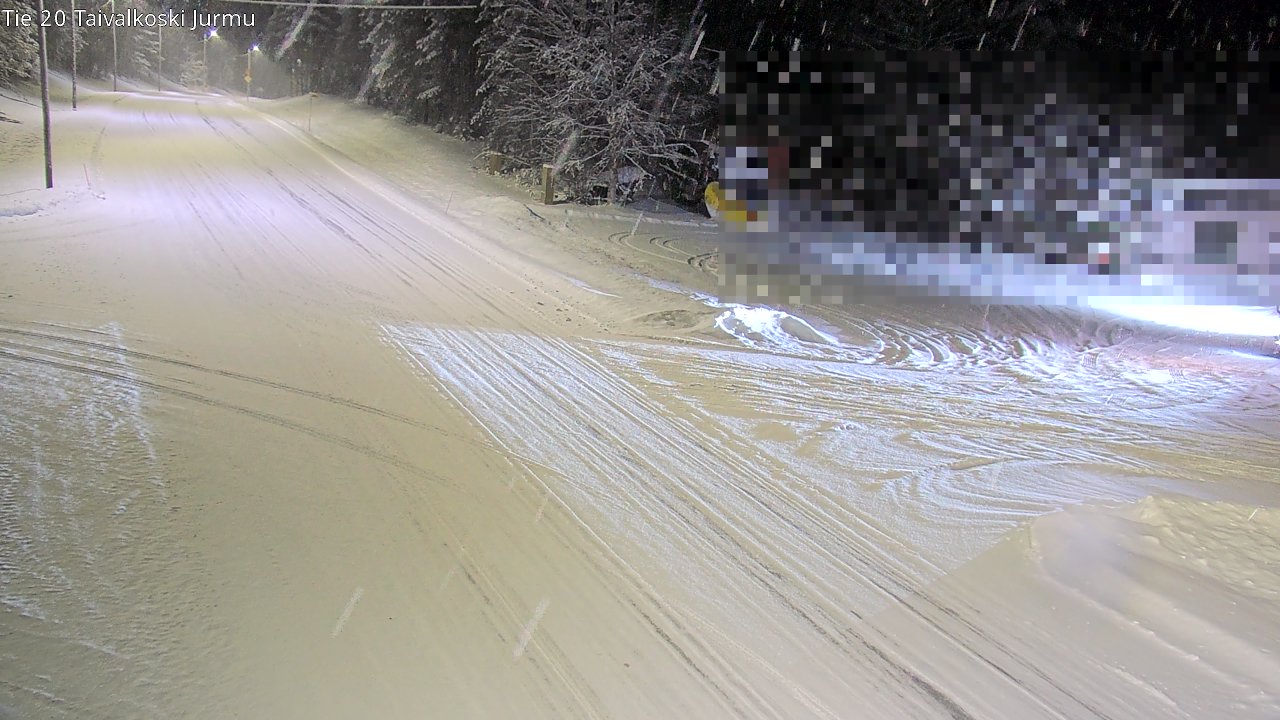 Weather Camera Image Väg 20 Taivalkoski, Jurmu, Taivalkoski, Pohjois-Pohjanmaa