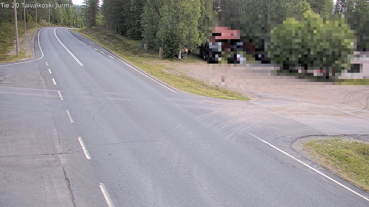 Weather Camera Image Road 20 Taivalkoski, Jurmu, Taivalkoski, Pohjois-Pohjanmaa