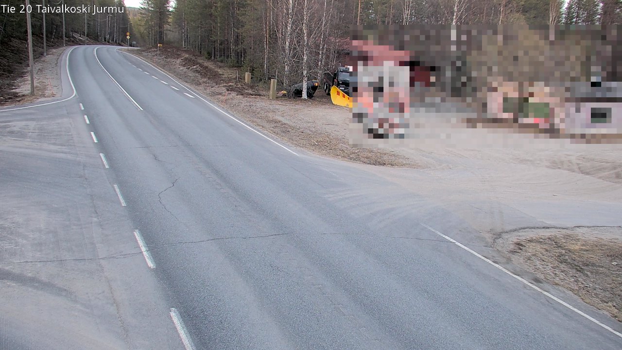 Weather Camera Image Road 20 Taivalkoski, Jurmu, Taivalkoski, Pohjois-Pohjanmaa