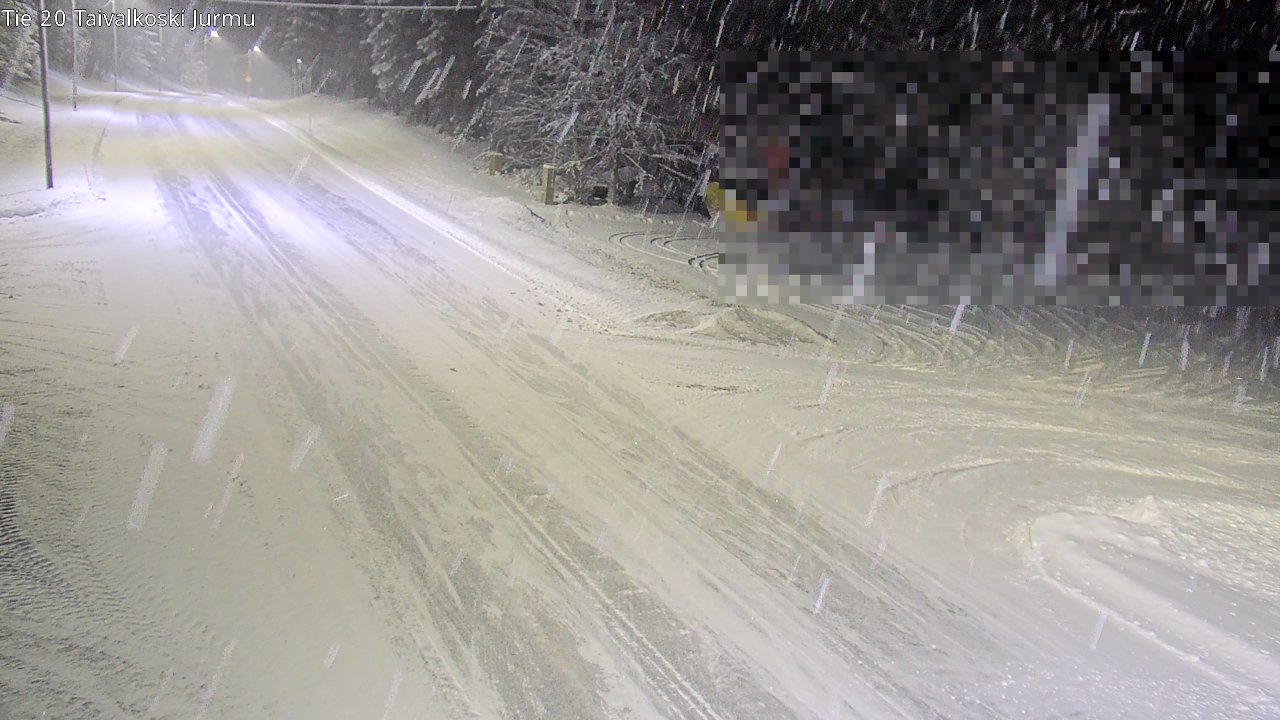 Weather Camera Image Väg 20 Taivalkoski, Jurmu, Taivalkoski, Pohjois-Pohjanmaa