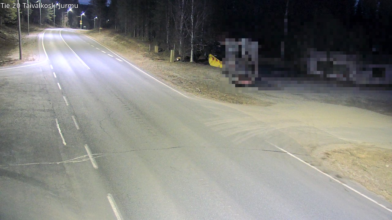 Weather Camera Image Road 20 Taivalkoski, Jurmu, Taivalkoski, Pohjois-Pohjanmaa