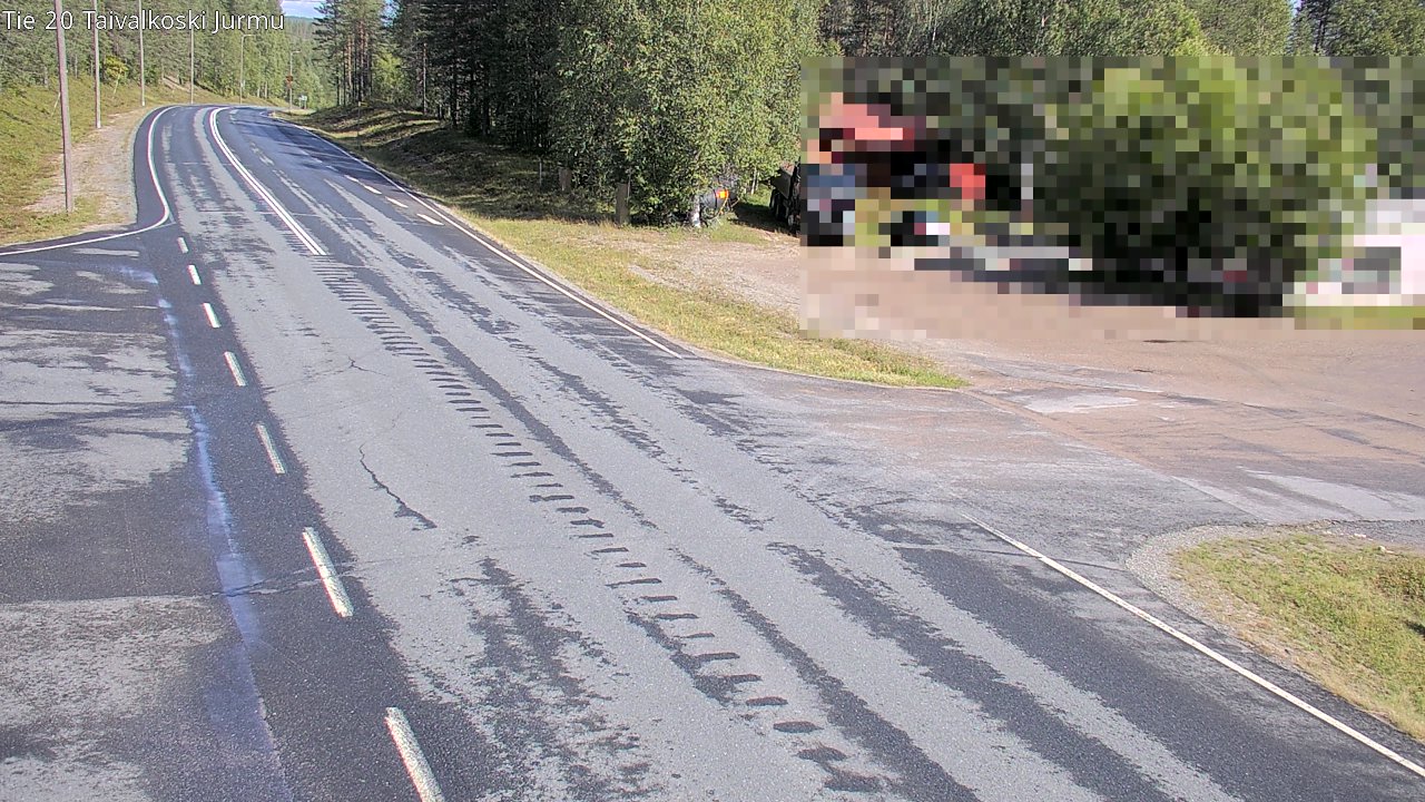Weather Camera Image Väg 20 Taivalkoski, Jurmu, Taivalkoski, Pohjois-Pohjanmaa