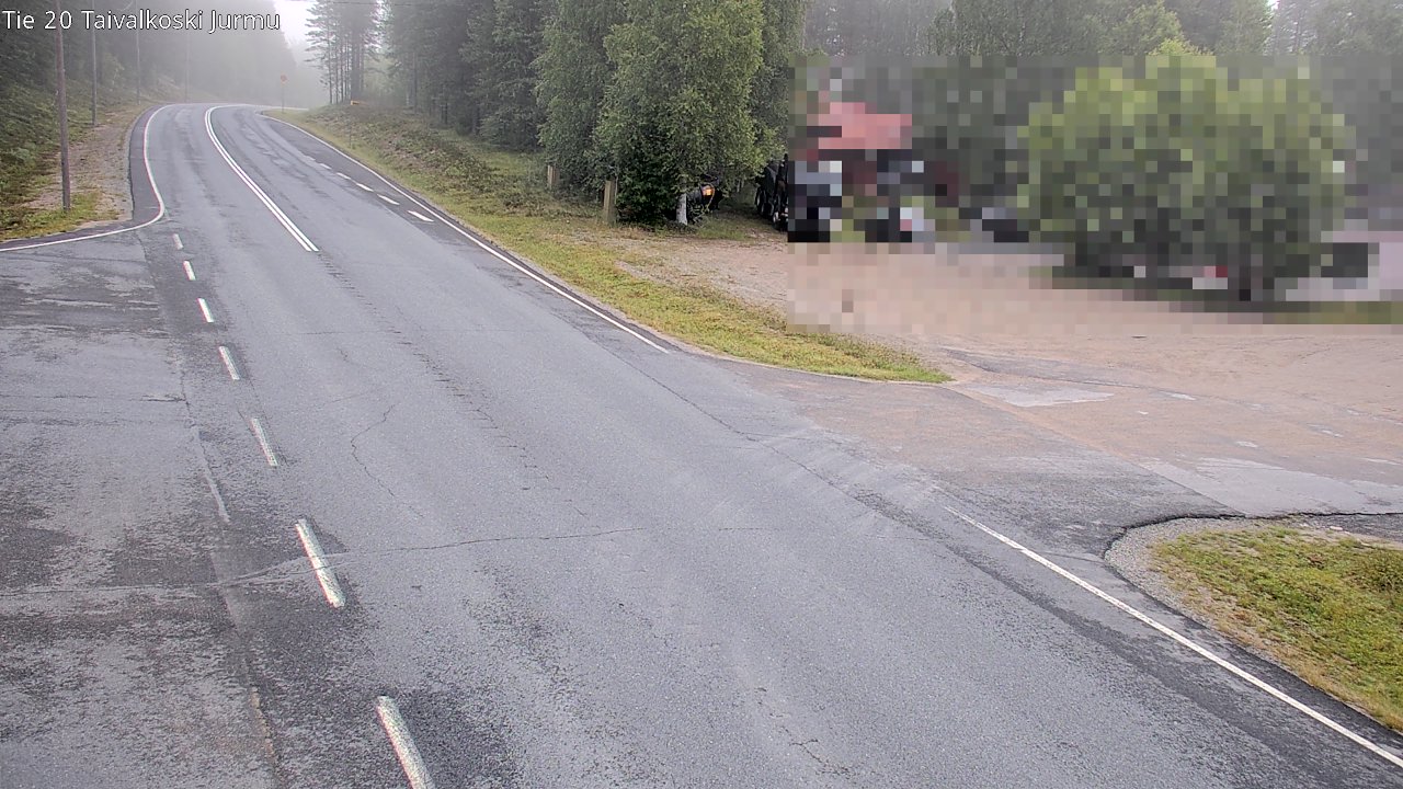 Weather Camera Image Road 20 Taivalkoski, Jurmu, Taivalkoski, Pohjois-Pohjanmaa