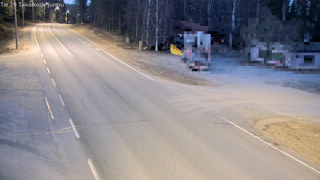 Weather Camera Image Road 20 Taivalkoski, Jurmu, Taivalkoski, Pohjois-Pohjanmaa