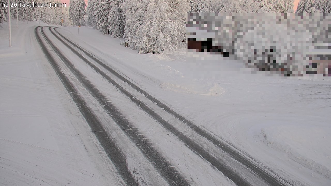 Weather Camera Image Road 20 Taivalkoski, Jurmu, Taivalkoski, Pohjois-Pohjanmaa
