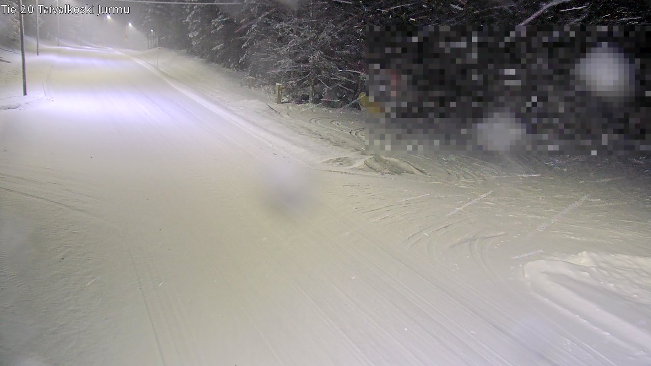 Weather Camera Image Väg 20 Taivalkoski, Jurmu, Taivalkoski, Pohjois-Pohjanmaa