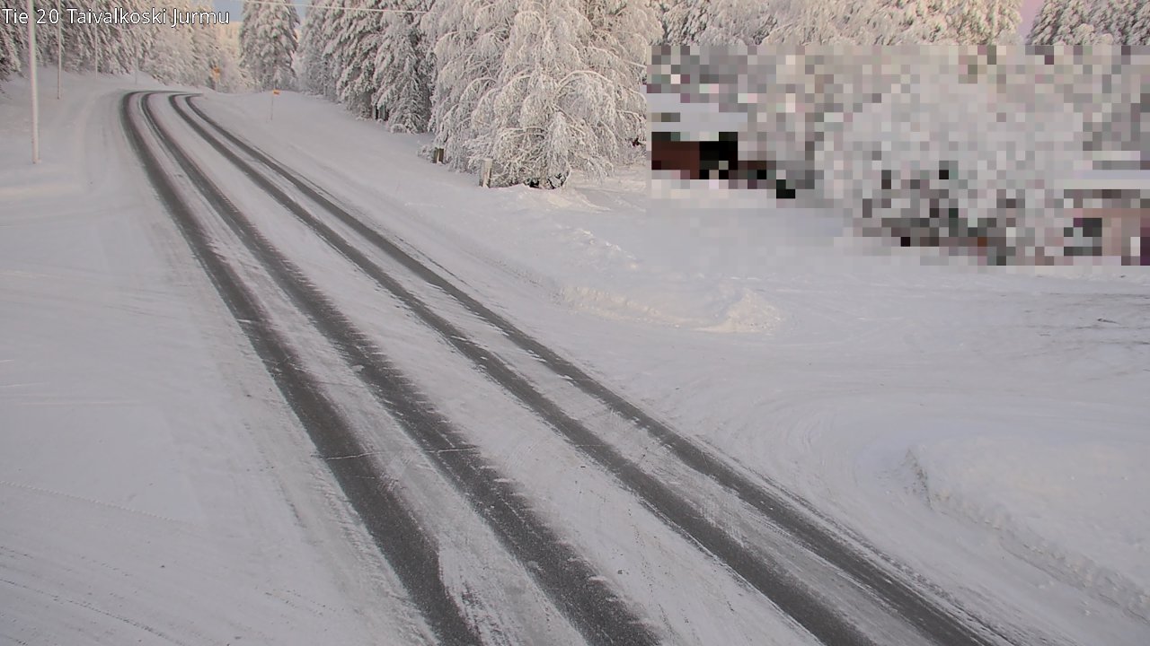 Weather Camera Image Road 20 Taivalkoski, Jurmu, Taivalkoski, Pohjois-Pohjanmaa