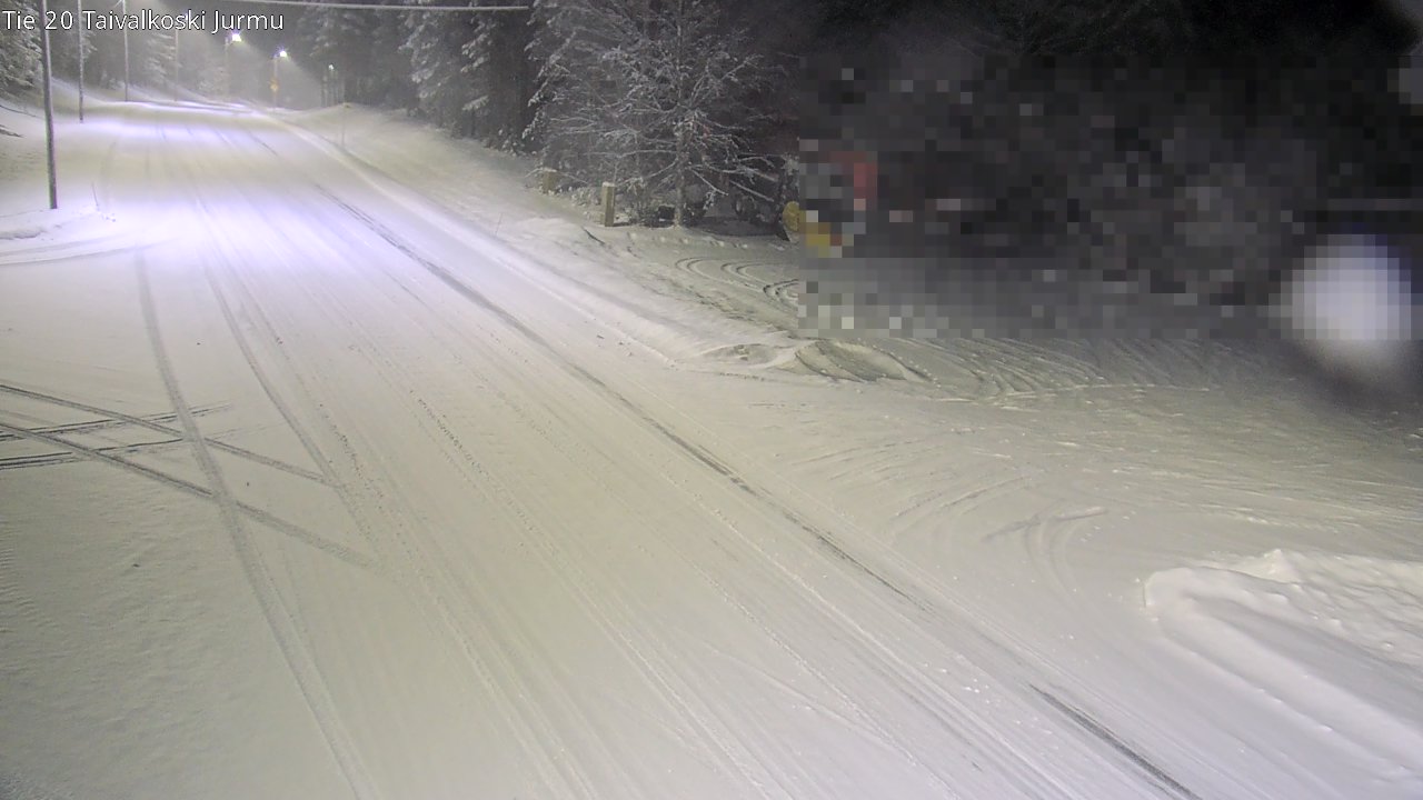 Weather Camera Image Väg 20 Taivalkoski, Jurmu, Taivalkoski, Pohjois-Pohjanmaa