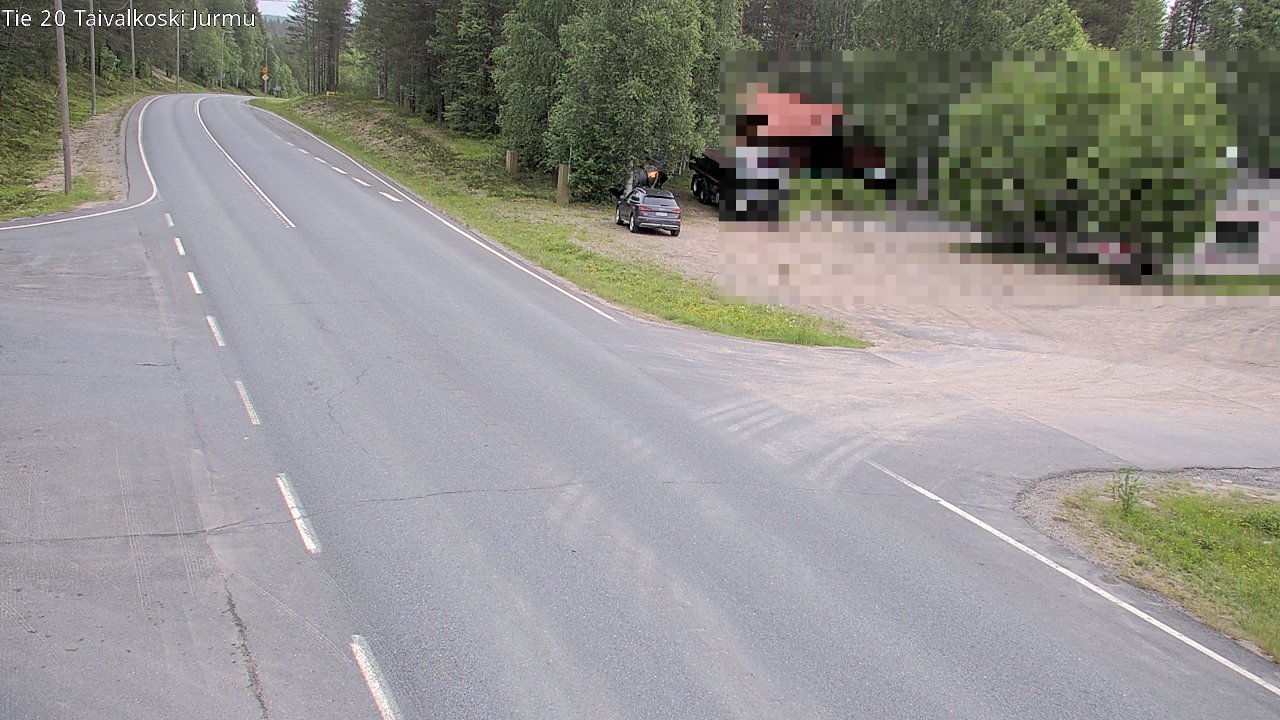 Weather Camera Image Väg 20 Taivalkoski, Jurmu, Taivalkoski, Pohjois-Pohjanmaa