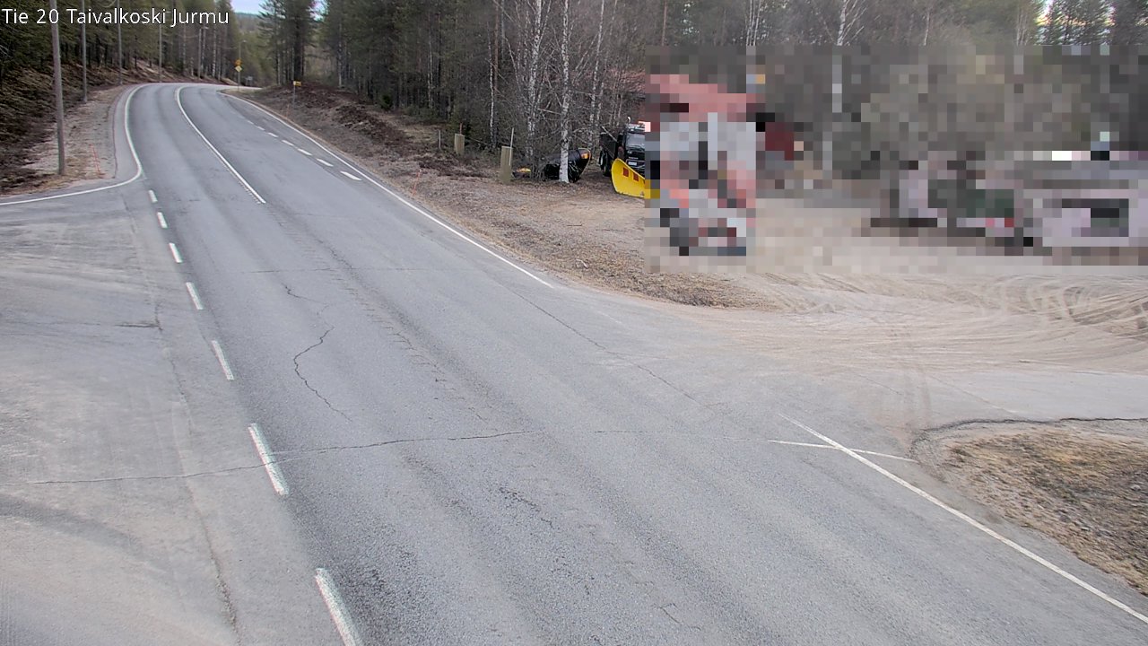 Weather Camera Image Road 20 Taivalkoski, Jurmu, Taivalkoski, Pohjois-Pohjanmaa