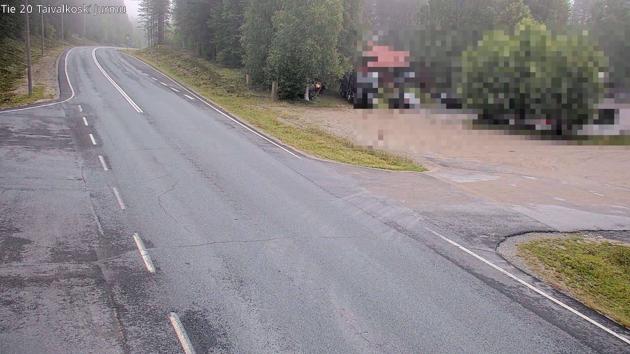 Weather Camera Image Road 20 Taivalkoski, Jurmu, Taivalkoski, Pohjois-Pohjanmaa