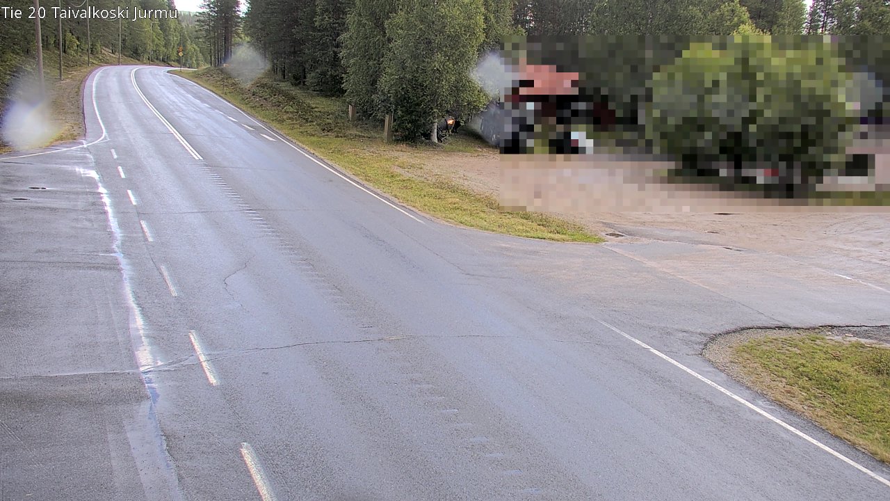 Weather Camera Image Road 20 Taivalkoski, Jurmu, Taivalkoski, Pohjois-Pohjanmaa