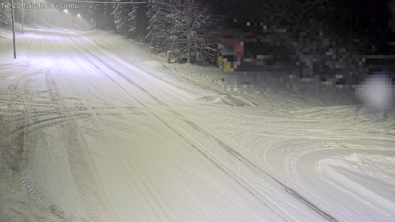Weather Camera Image Väg 20 Taivalkoski, Jurmu, Taivalkoski, Pohjois-Pohjanmaa