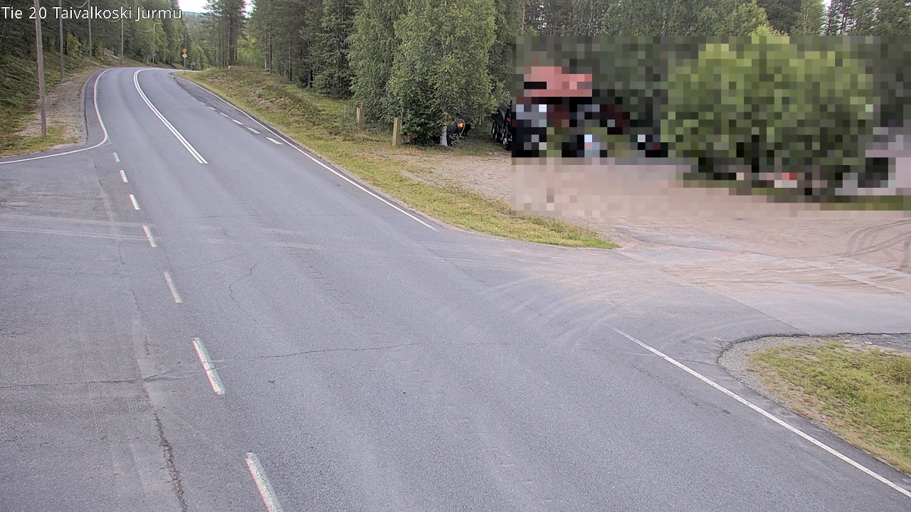 Weather Camera Image Road 20 Taivalkoski, Jurmu, Taivalkoski, Pohjois-Pohjanmaa