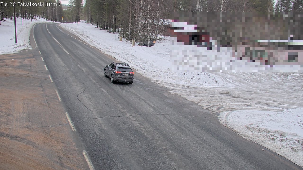 Weather Camera Image Road 20 Taivalkoski, Jurmu, Taivalkoski, Pohjois-Pohjanmaa