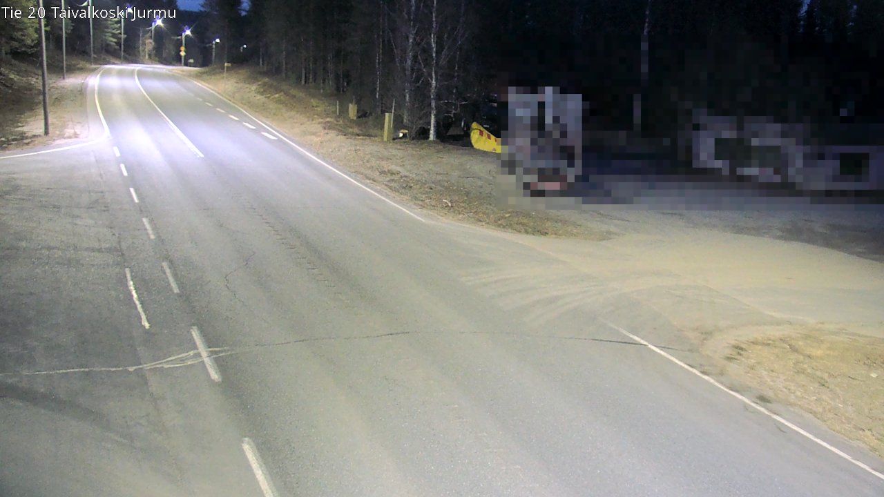 Weather Camera Image Road 20 Taivalkoski, Jurmu, Taivalkoski, Pohjois-Pohjanmaa