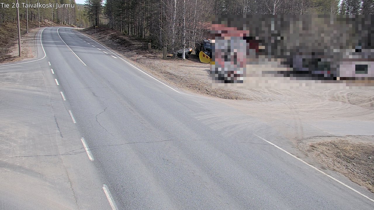 Weather Camera Image Road 20 Taivalkoski, Jurmu, Taivalkoski, Pohjois-Pohjanmaa