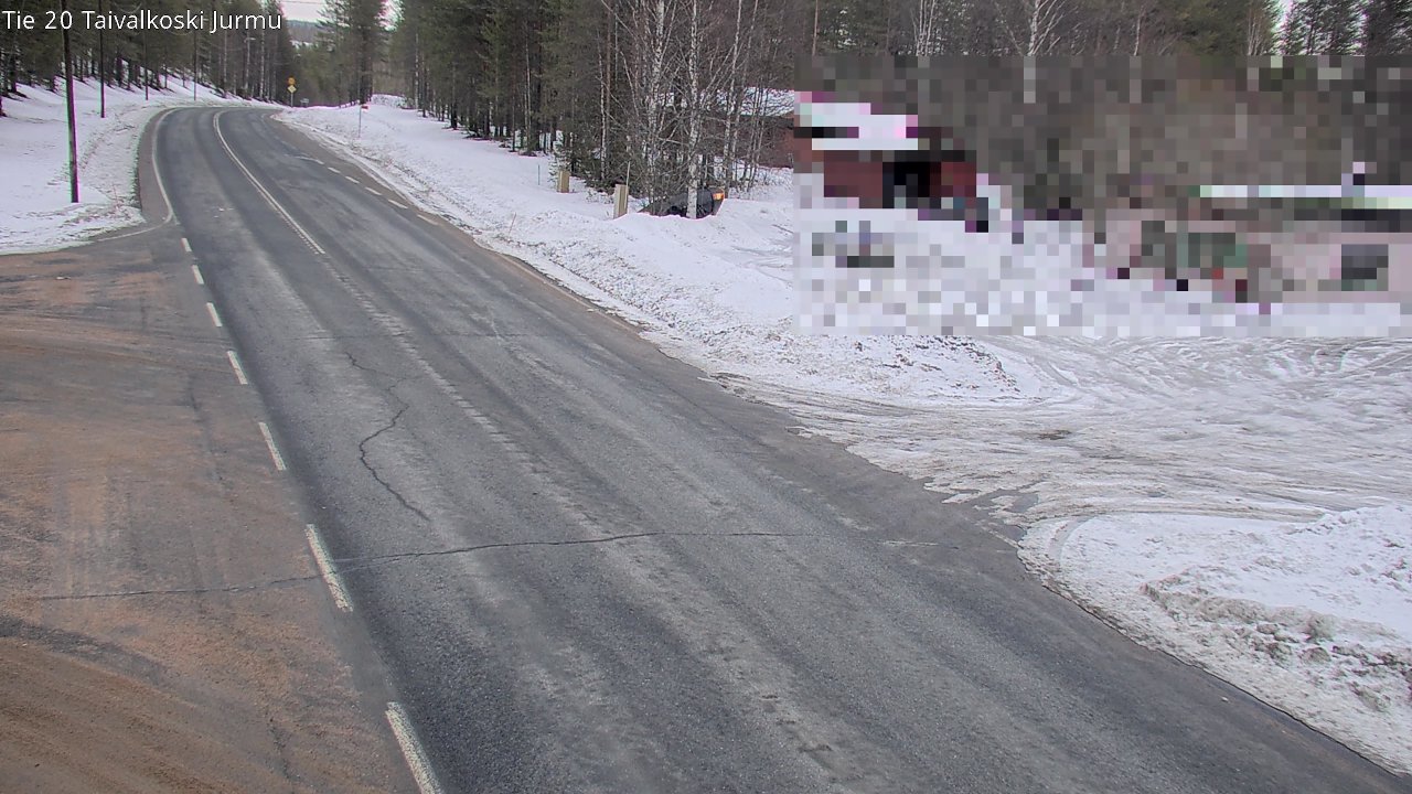 Weather Camera Image Väg 20 Taivalkoski, Jurmu, Taivalkoski, Pohjois-Pohjanmaa