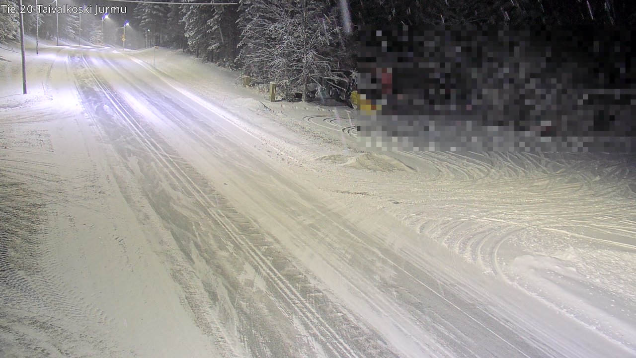 Weather Camera Image Väg 20 Taivalkoski, Jurmu, Taivalkoski, Pohjois-Pohjanmaa