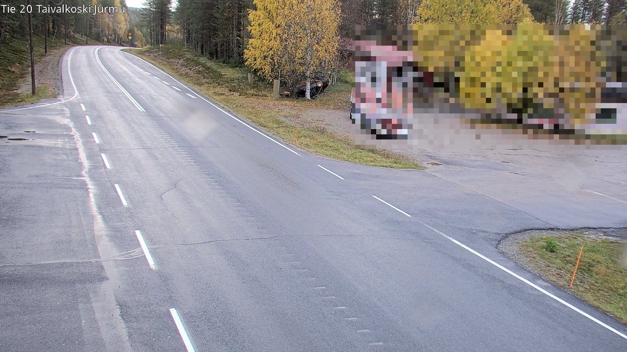 Weather Camera Image Väg 20 Taivalkoski, Jurmu, Taivalkoski, Pohjois-Pohjanmaa