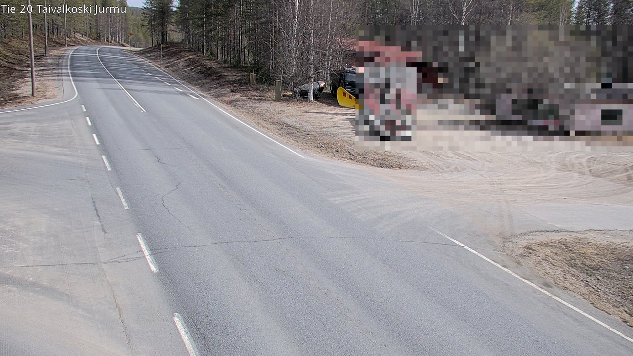 Weather Camera Image Road 20 Taivalkoski, Jurmu, Taivalkoski, Pohjois-Pohjanmaa