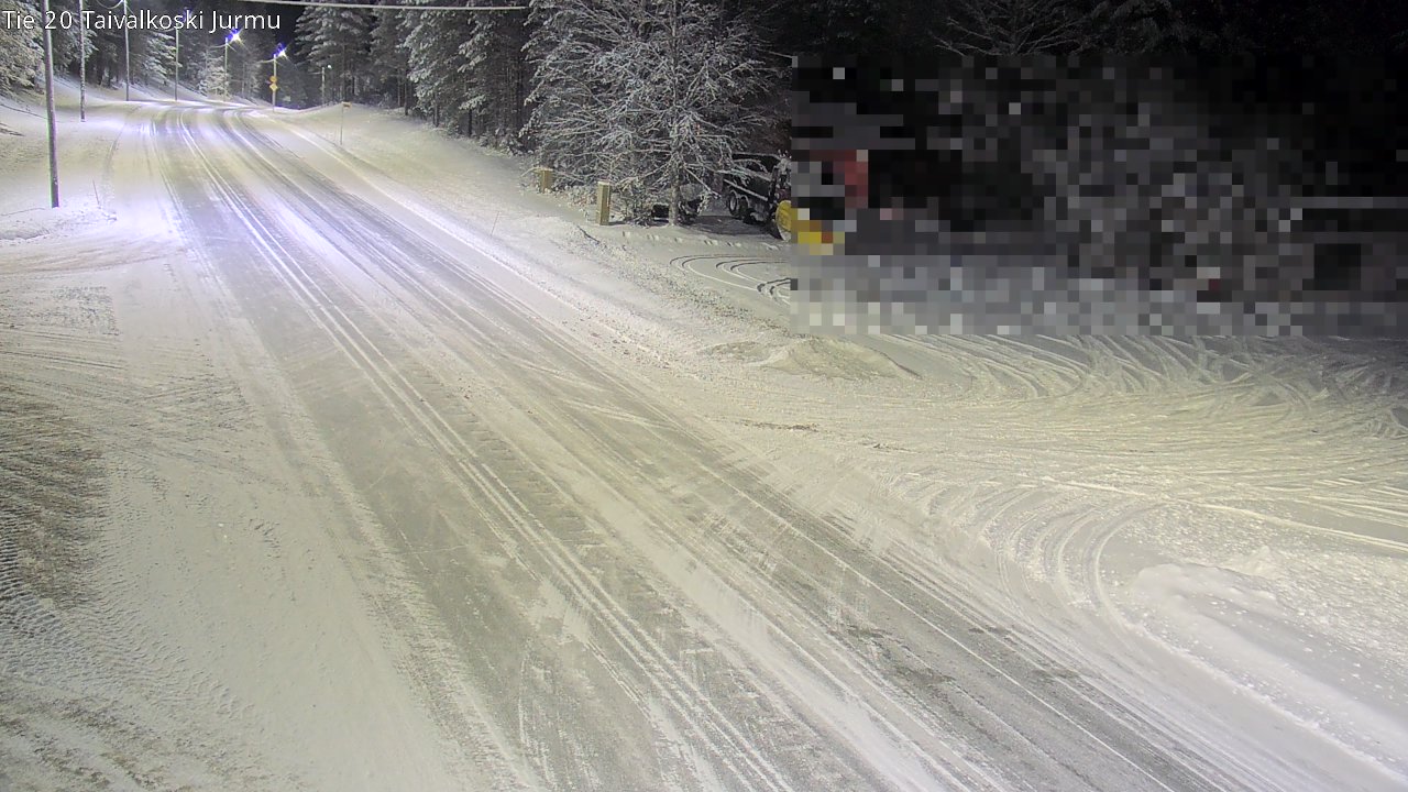 Weather Camera Image Väg 20 Taivalkoski, Jurmu, Taivalkoski, Pohjois-Pohjanmaa