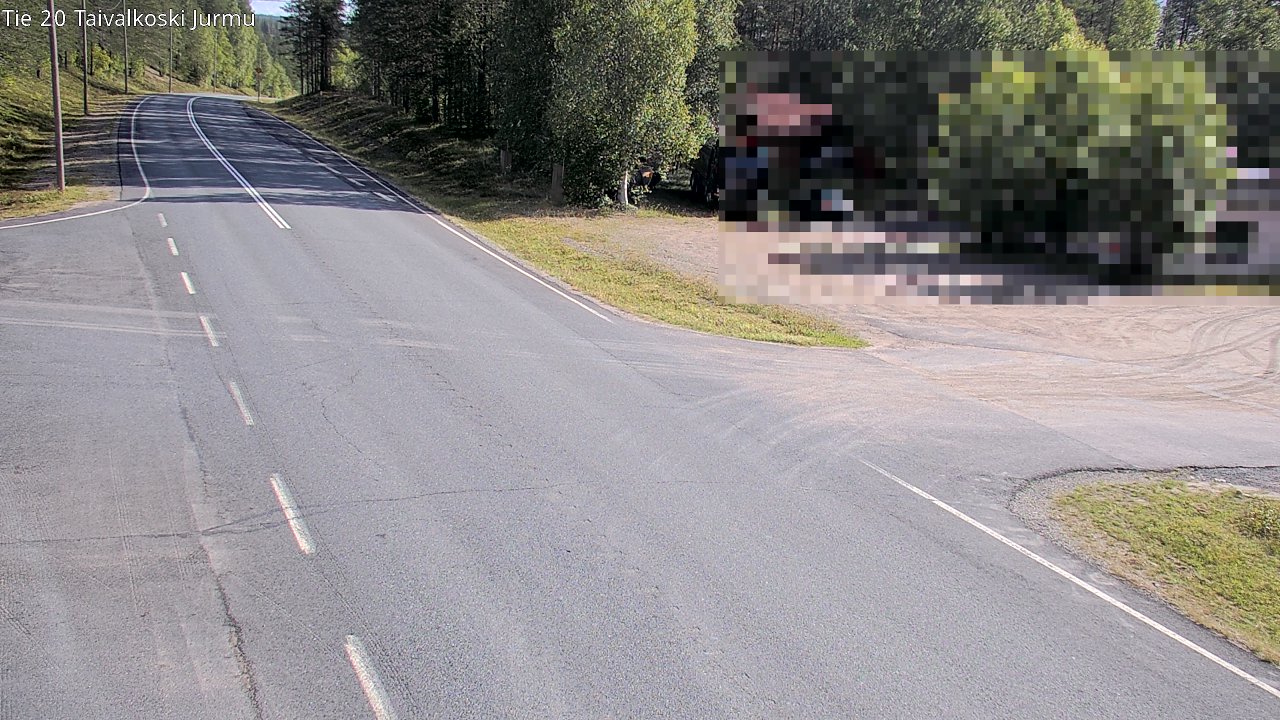 Weather Camera Image Road 20 Taivalkoski, Jurmu, Taivalkoski, Pohjois-Pohjanmaa