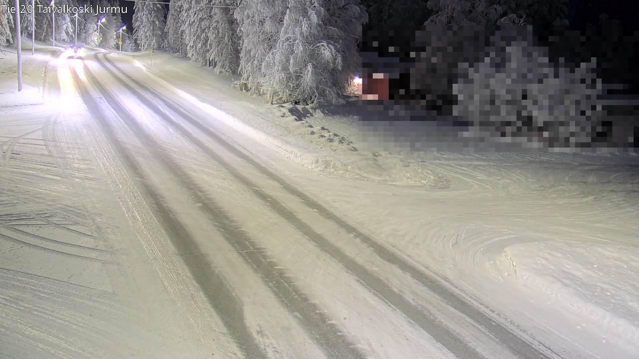 Weather Camera Image Road 20 Taivalkoski, Jurmu, Taivalkoski, Pohjois-Pohjanmaa