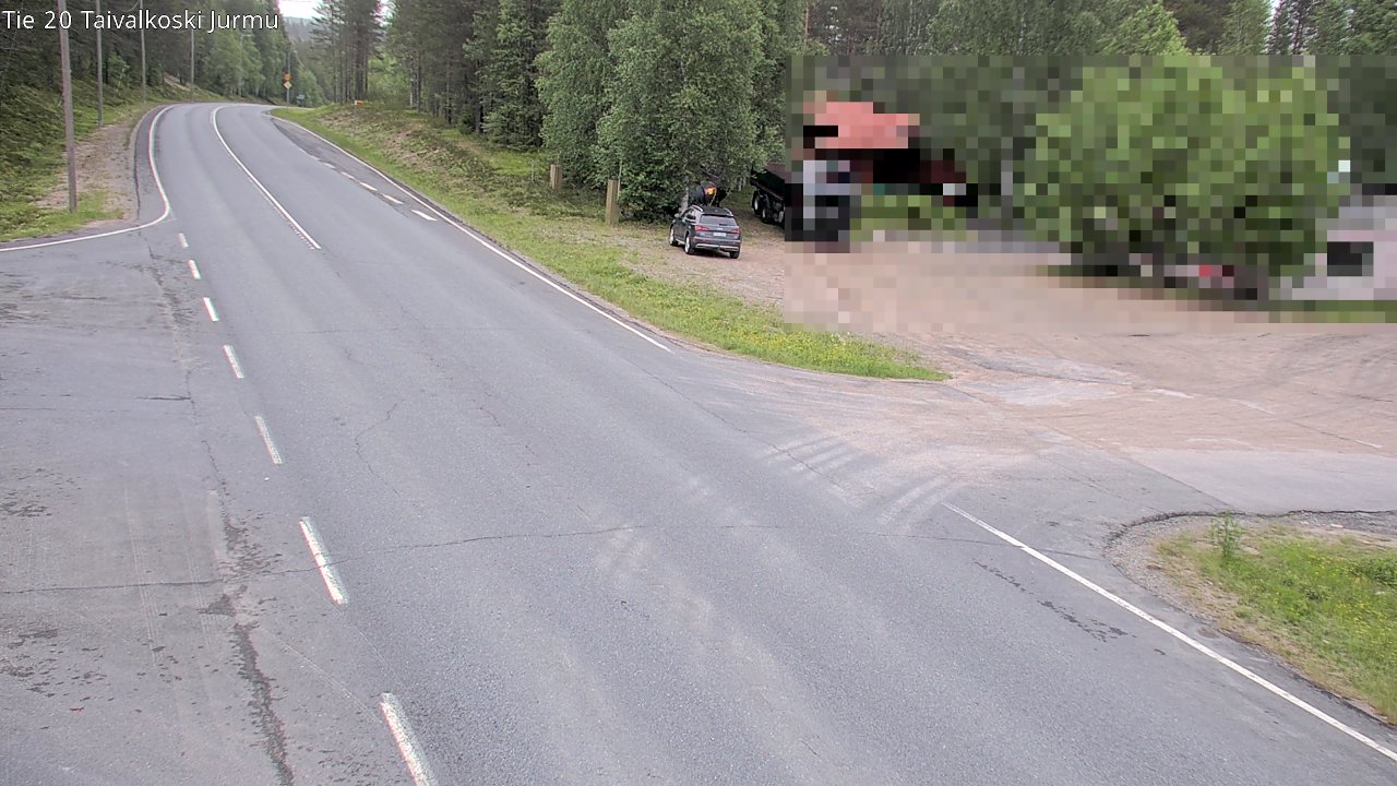 Kelikamerat Kuva Tie 20 Taivalkoski, Jurmu, Taivalkoski, Pohjois-Pohjanmaa