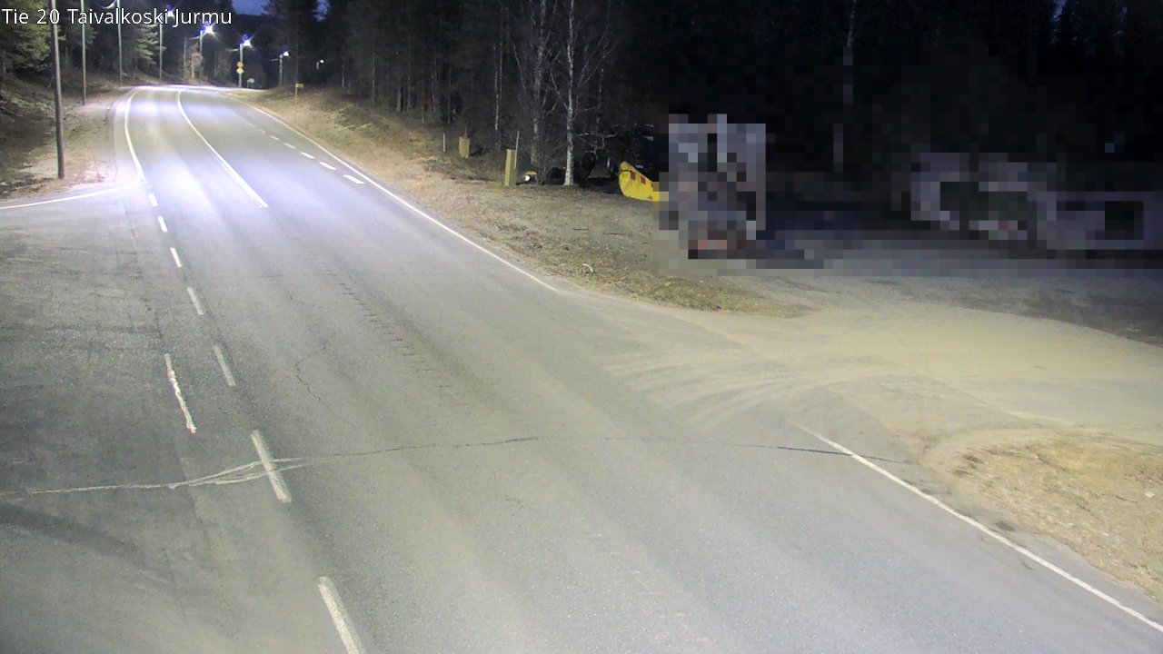 Weather Camera Image Road 20 Taivalkoski, Jurmu, Taivalkoski, Pohjois-Pohjanmaa