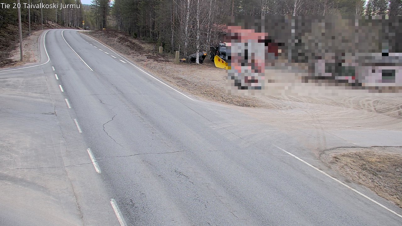 Weather Camera Image Road 20 Taivalkoski, Jurmu, Taivalkoski, Pohjois-Pohjanmaa