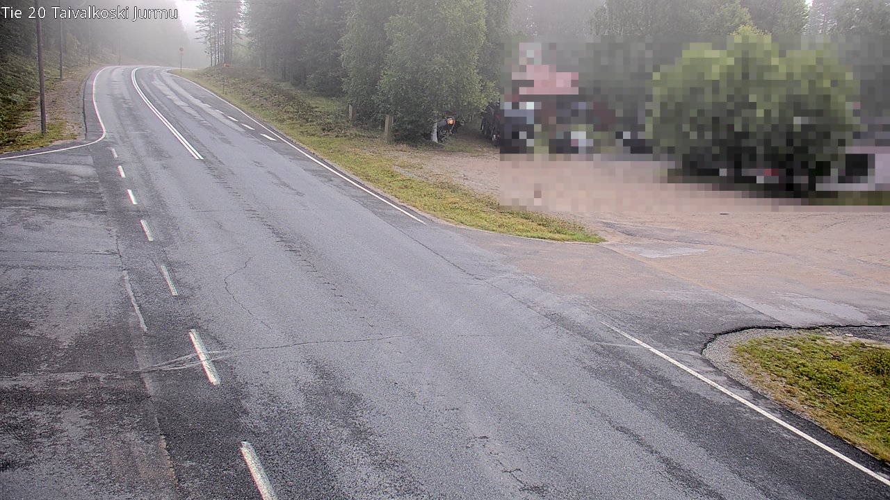 Weather Camera Image Road 20 Taivalkoski, Jurmu, Taivalkoski, Pohjois-Pohjanmaa