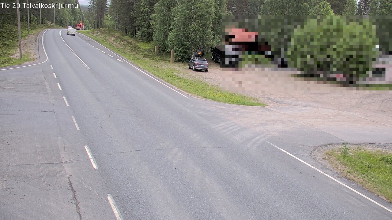Weather Camera Image Road 20 Taivalkoski, Jurmu, Taivalkoski, Pohjois-Pohjanmaa