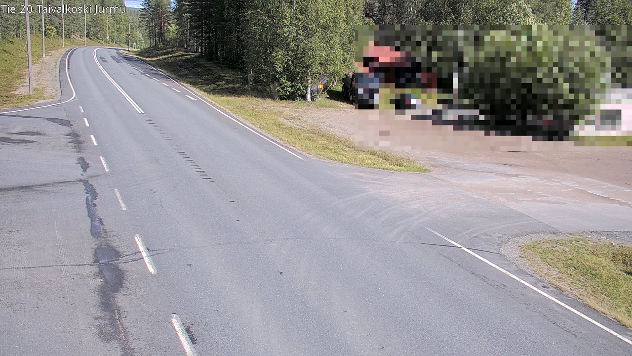 Weather Camera Image Väg 20 Taivalkoski, Jurmu, Taivalkoski, Pohjois-Pohjanmaa