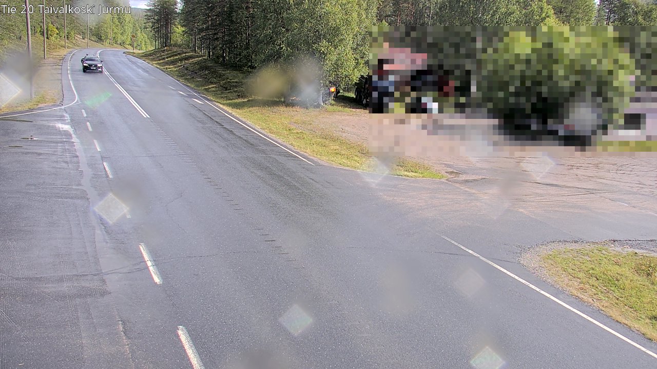 Weather Camera Image Road 20 Taivalkoski, Jurmu, Taivalkoski, Pohjois-Pohjanmaa