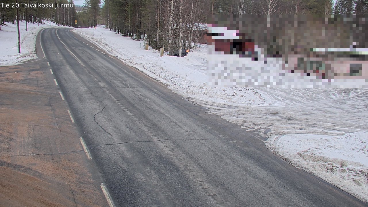 Weather Camera Image Väg 20 Taivalkoski, Jurmu, Taivalkoski, Pohjois-Pohjanmaa