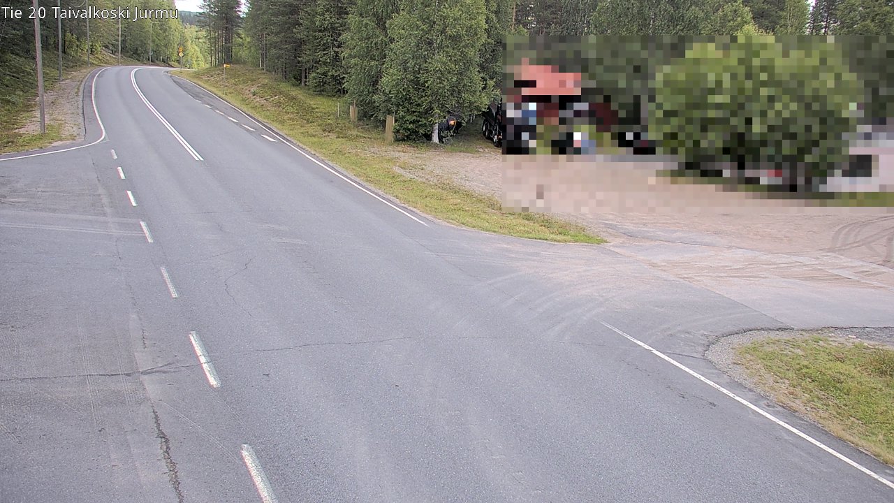 Weather Camera Image Road 20 Taivalkoski, Jurmu, Taivalkoski, Pohjois-Pohjanmaa