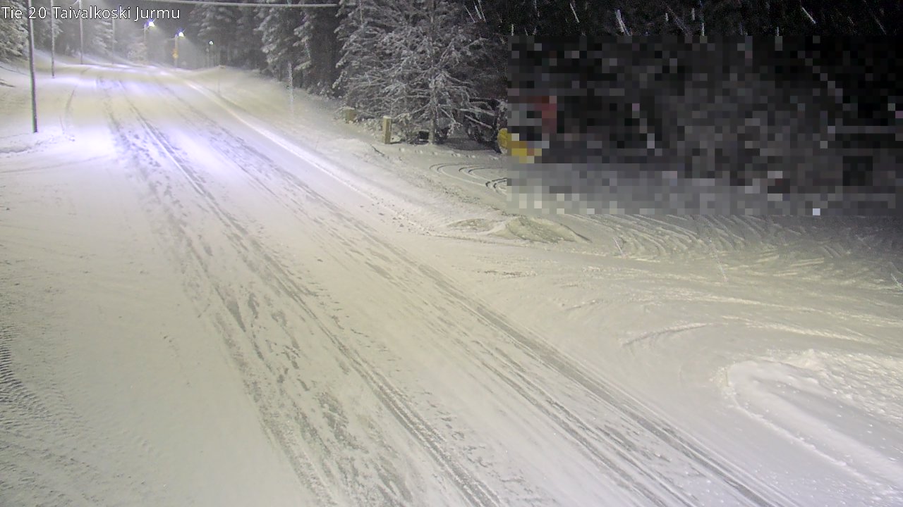 Weather Camera Image Väg 20 Taivalkoski, Jurmu, Taivalkoski, Pohjois-Pohjanmaa