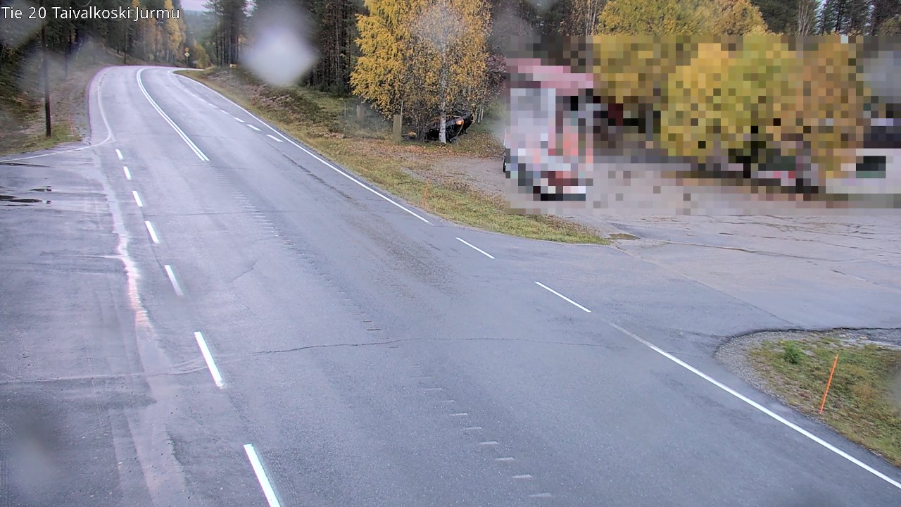 Weather Camera Image Väg 20 Taivalkoski, Jurmu, Taivalkoski, Pohjois-Pohjanmaa